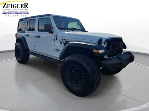Another view of 2022 Jeep Wrangler Unlimited Sport S for sale in Grandville, MI at Zeigler Chrysler Dodge Jeep Ram of Grandville