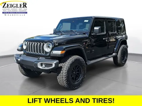 Black 2025 Jeep Wrangler Sahara for sale in Grandville, MI