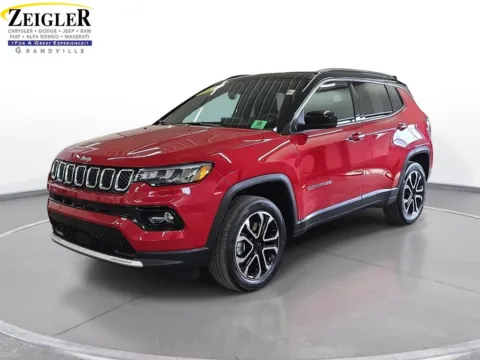 Red 2023 Jeep Compass Limited for sale in Grandville, MI