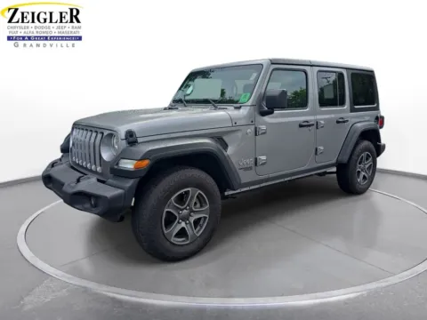 Silver 2018 Jeep Wrangler Unlimited Sport S for sale in Grandville, MI