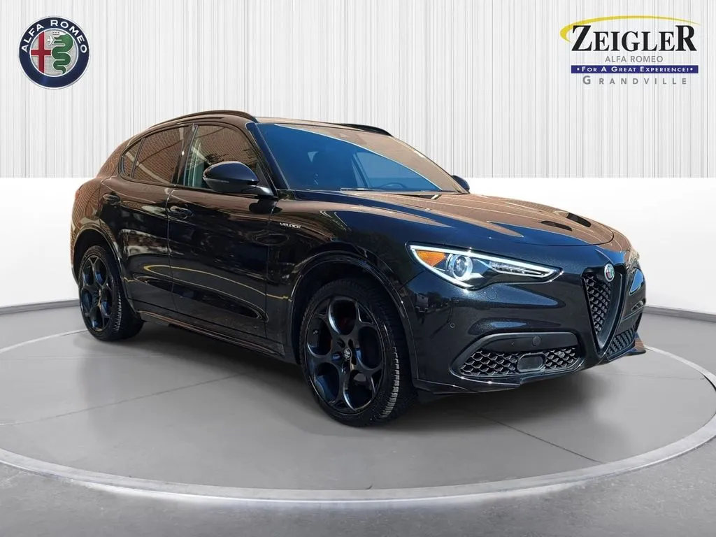 Black 2023 Alfa Romeo Stelvio Veloce for sale in Grandville, MI