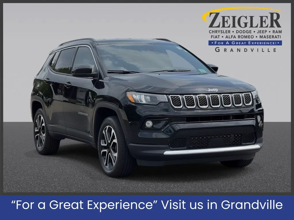 Black 2023 Jeep Compass Limited for sale in Grandville, MI