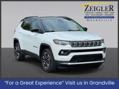 White 2022 Jeep Compass Limited for sale in Grandville, MI