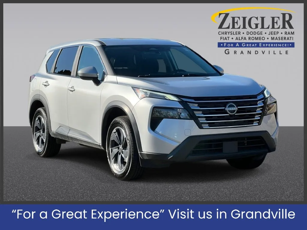 Silver 2024 Nissan Rogue SV for sale in Grandville, MI