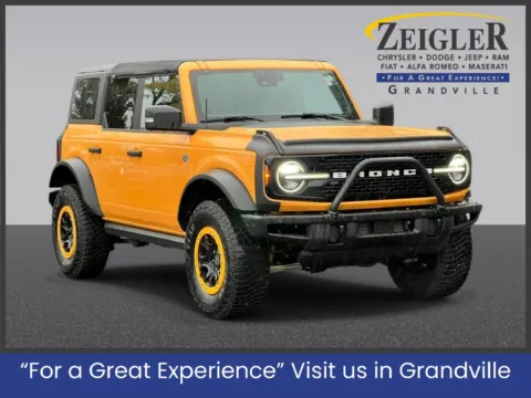 Orange 2022 Ford Bronco Wildtrak for sale in Grandville, MI