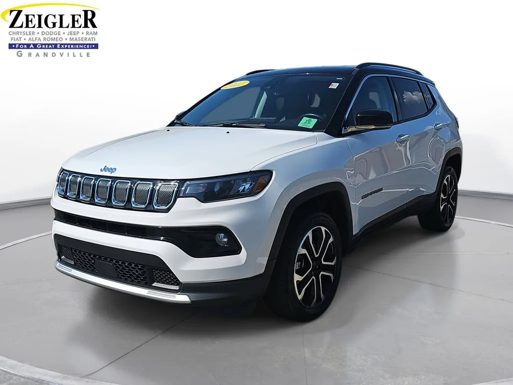 White 2022 Jeep Compass Limited for sale in Grandville, MI