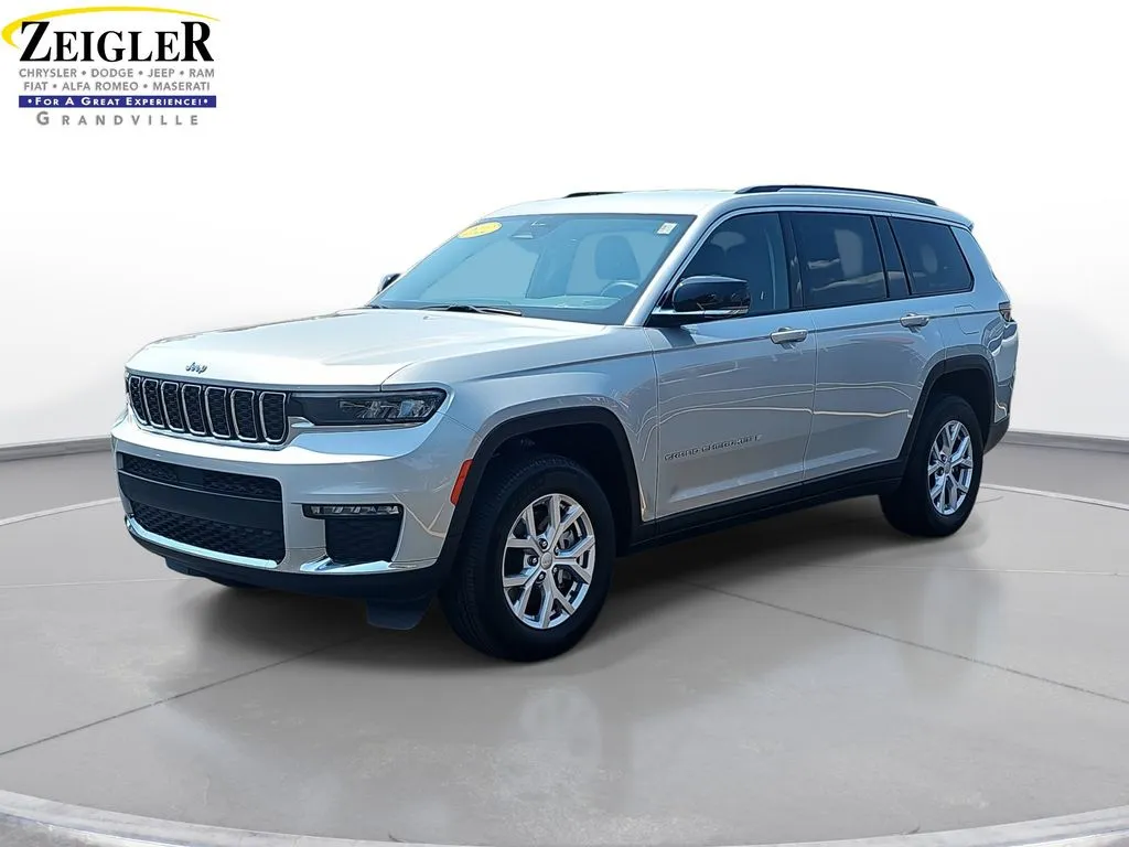Silver 2022 Jeep Grand Cherokee L Limited for sale in Grandville, MI
