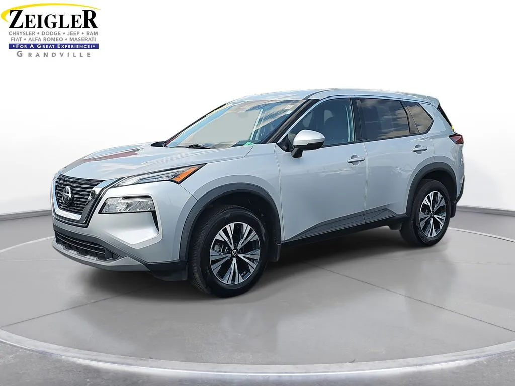 Silver 2021 Nissan Rogue SV for sale in Grandville, MI