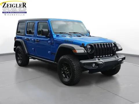 Another view of 2024 Jeep Wrangler Willys for sale in Grandville, MI at Zeigler Chrysler Dodge Jeep Ram of Grandville