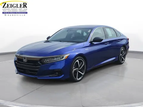 Blue 2022 Honda Accord Hybrid Sport for sale in Grandville, MI