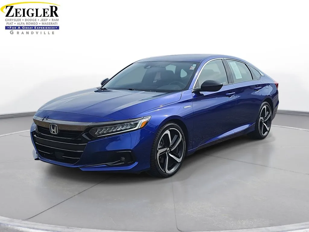 Blue 2022 Honda Accord Hybrid Sport for sale in Grandville, MI