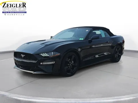 Black 2019 Ford Mustang EcoBoost Premium for sale in Grandville, MI
