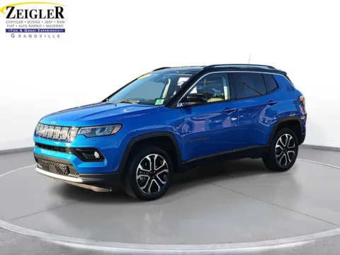 Blue 2022 Jeep Compass Limited for sale in Grandville, MI