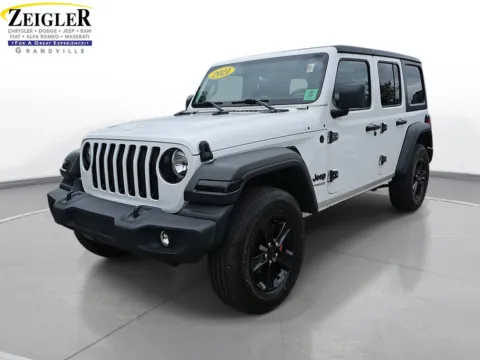White 2021 Jeep Wrangler Unlimited Sport Altitude for sale in Grandville, MI