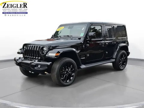 Black 2021 Jeep Wrangler Unlimited Sahara High Altitude for sale in Grandville, MI