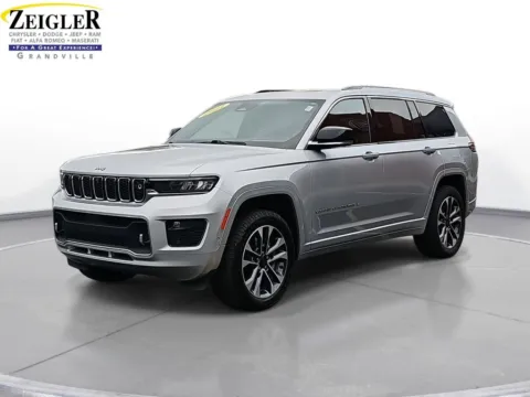 Silver 2021 Jeep Grand Cherokee L Overland for sale in Grandville, MI