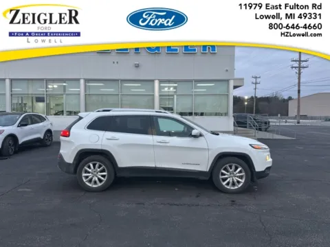 White 2016 Jeep Cherokee Limited for sale in Lowell, MI