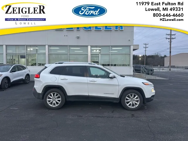 White 2016 Jeep Cherokee Limited for sale in Lowell, MI