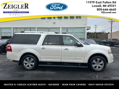 White 2016 Ford Expedition EL Platinum for sale in Lowell, MI