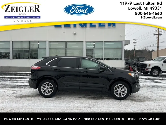 Black 2024 Ford Edge SEL for sale in Lowell, MI