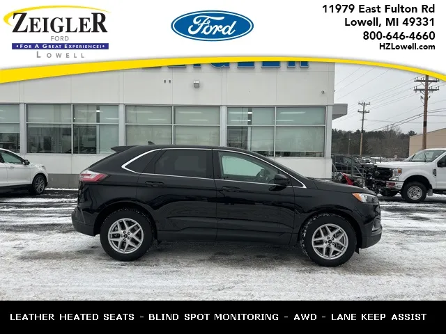 Black 2024 Ford Edge SEL for sale in Lowell, MI
