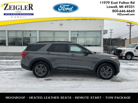 Gray 2023 Ford Explorer XLT for sale in Lowell, MI