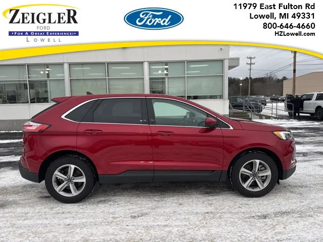 Red 2022 Ford Edge SEL for sale in Lowell, MI
