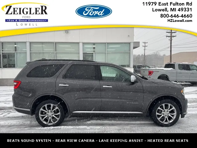 Gray 2017 Dodge Durango Citadel for sale in Lowell, MI