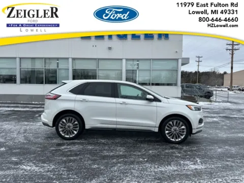 White 2022 Ford Edge Titanium for sale in Lowell, MI
