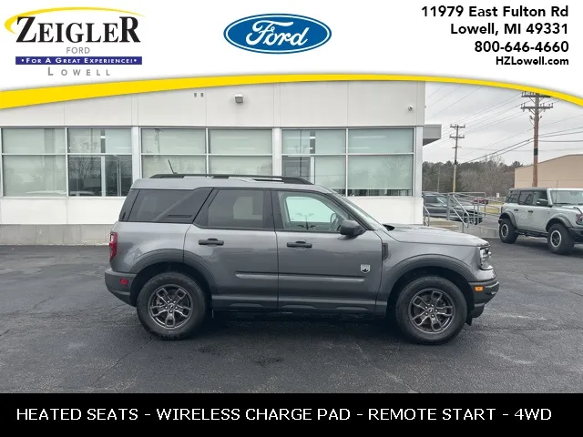 Gray 2022 Ford Bronco Sport Big Bend for sale in Lowell, MI