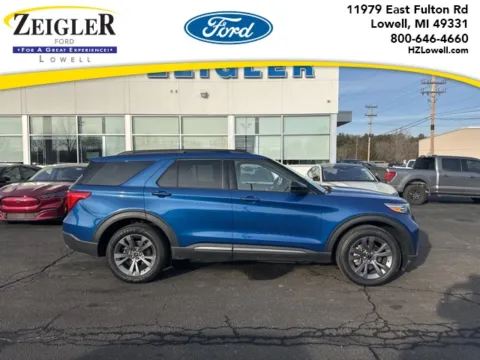 Blue 2022 Ford Explorer XLT for sale in Lowell, MI