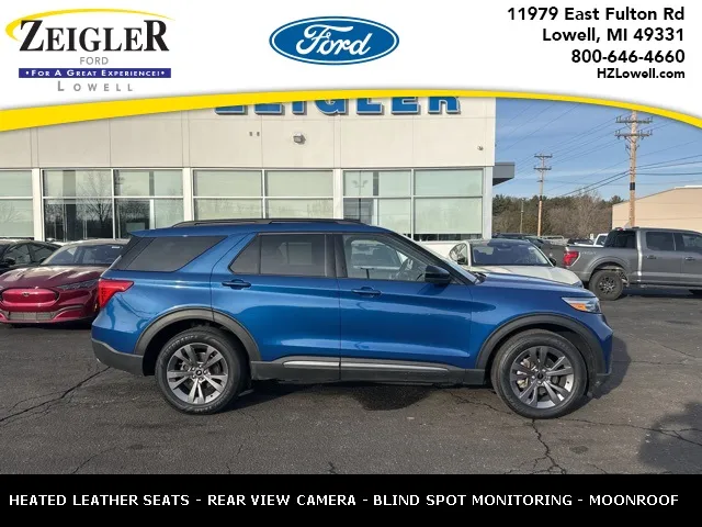 Blue 2022 Ford Explorer XLT for sale in Lowell, MI