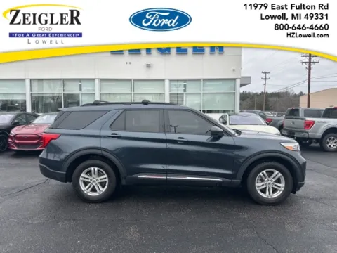 Blue 2023 Ford Explorer XLT for sale in Lowell, MI