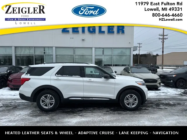 White 2022 Ford Explorer XLT for sale in Lowell, MI