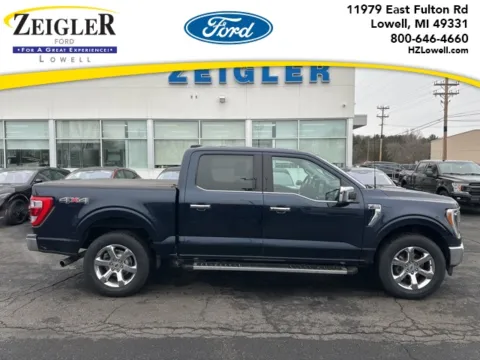 Blue 2022 Ford F-150 Lariat for sale in Lowell, MI