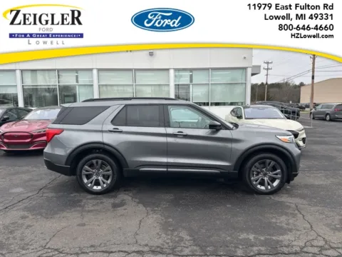 Gray 2023 Ford Explorer XLT for sale in Lowell, MI
