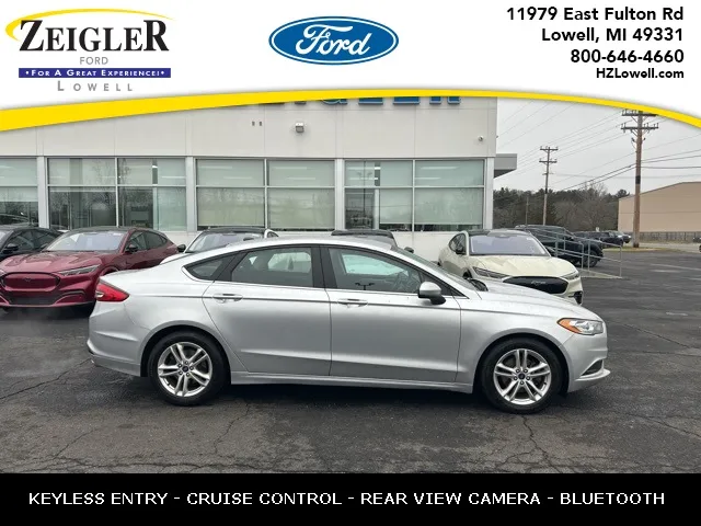 Silver 2018 Ford Fusion SE for sale in Lowell, MI