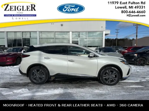 White 2021 Nissan Murano Platinum for sale in Lowell, MI