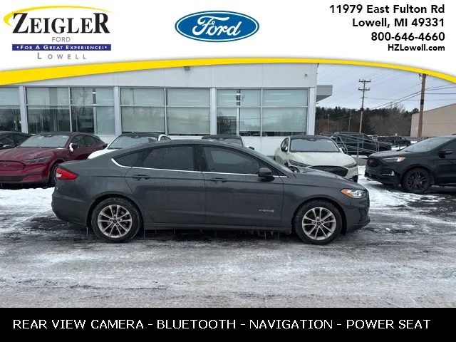 Gray 2019 Ford Fusion Hybrid SE for sale in Lowell, MI