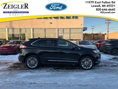 Black 2023 Ford Edge Titanium for sale in Lowell, MI