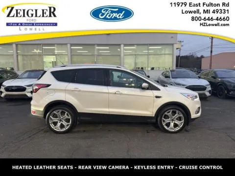 White 2017 Ford Escape Titanium for sale in Lowell, MI