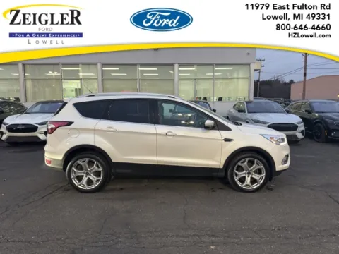White 2017 Ford Escape Titanium for sale in Lowell, MI