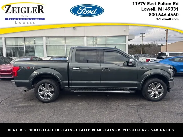 Gray 2018 Ford F-150 Lariat for sale in Lowell, MI
