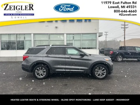 Gray 2022 Ford Explorer XLT for sale in Lowell, MI