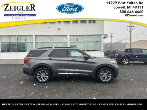 Gray 2022 Ford Explorer XLT for sale in Lowell, MI