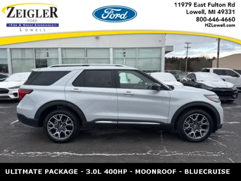 Used 2025 Ford Explorer Platinum for sale in Lowell, MI at Zeigler