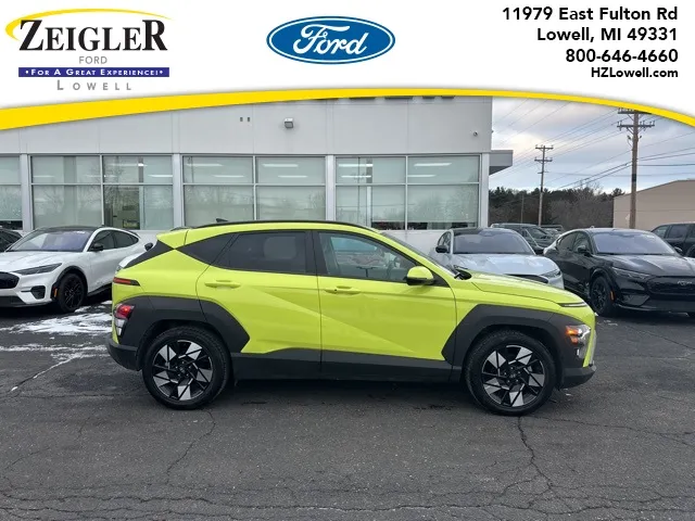Yellow 2024 Hyundai Kona SEL for sale in Lowell, MI
