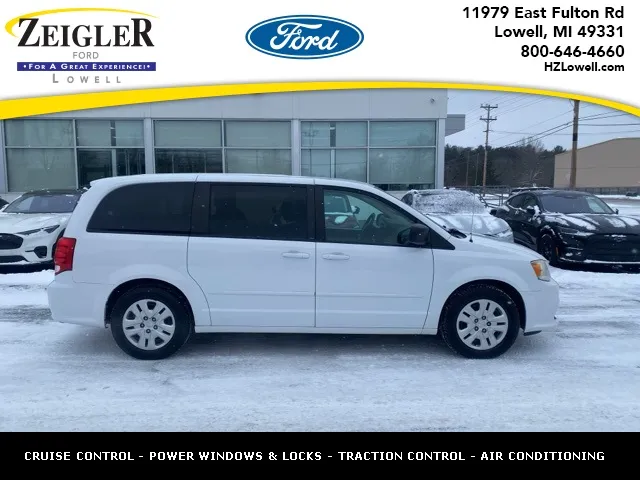 White 2014 Dodge Grand Caravan SE for sale in Lowell, MI