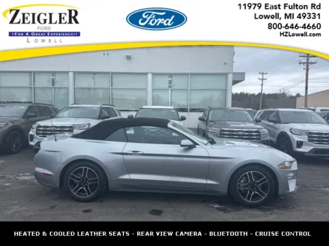 Silver 2023 Ford Mustang EcoBoost Premium for sale in Lowell, MI