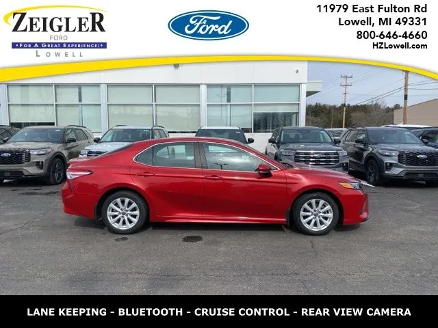 Red 2020 Toyota Camry SE for sale in Lowell, MI